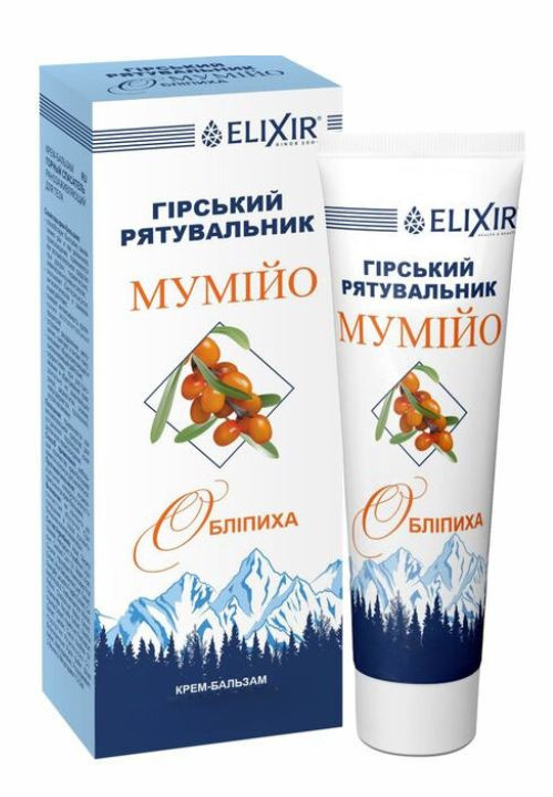 "Mountain Rescuer" Cream-Balm with Mumiye and Sea Buckthorn, 75 ml - Elixir