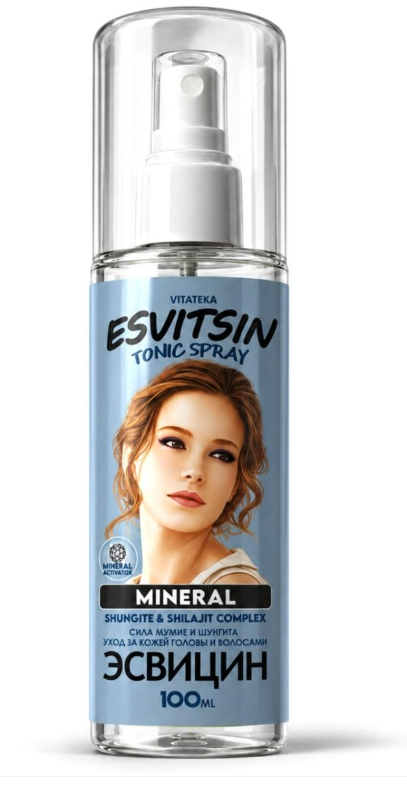 Esvitsin Mineral Toner Spray - Shungite & Shilajit, 100 ml - VITATEKA Esvitsin