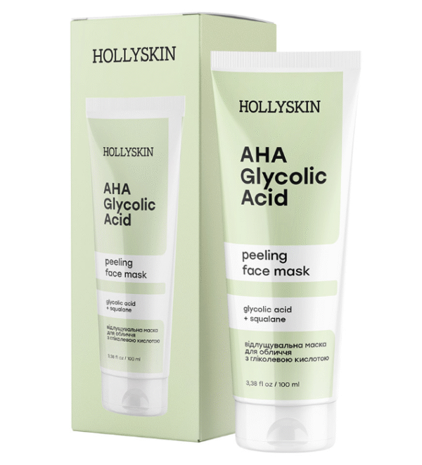 Отшелушивающая маска для лица HOLLYSKIN Glycolic AHA Acid с гликолевой кислотой 100ml