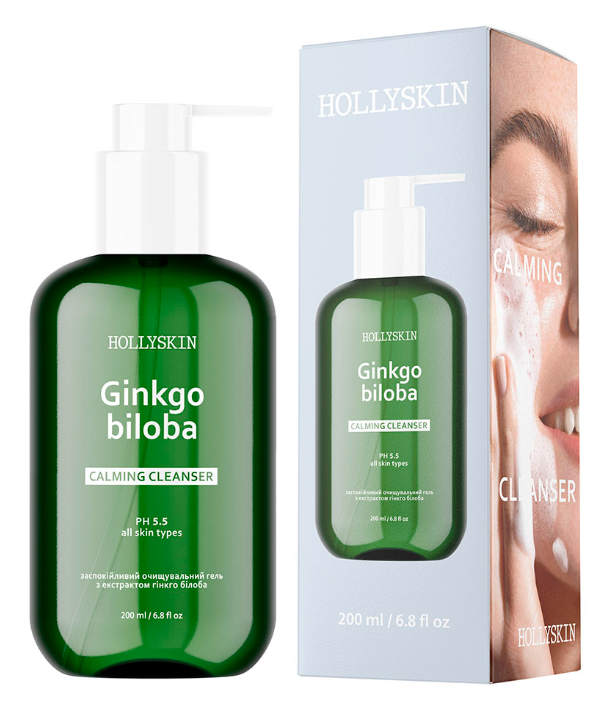 HOLLYSKIN Soothing Cleansing Gel with Ginkgo Biloba Extract, 200 ml