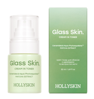 Крем-тонер для лица HOLLYSKIN Glass Skin с церамидами и экстрактом матча 50ml