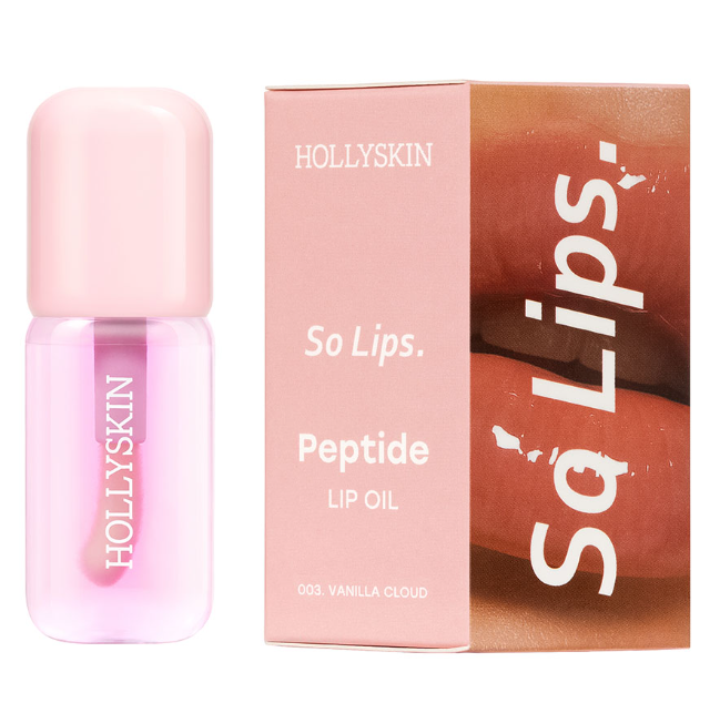 HOLLYSKIN So Lips Moisturizing Lip Oil. Peptide Lip Oil 003. Vanilla Cloud